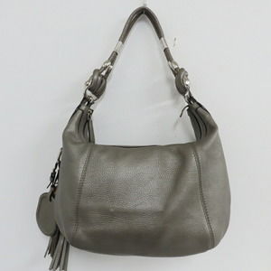 Gucci Gray Bamboo Metallic Bag Shoulder One